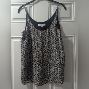 Loft Floral Print Women's Tank Top, Size Small